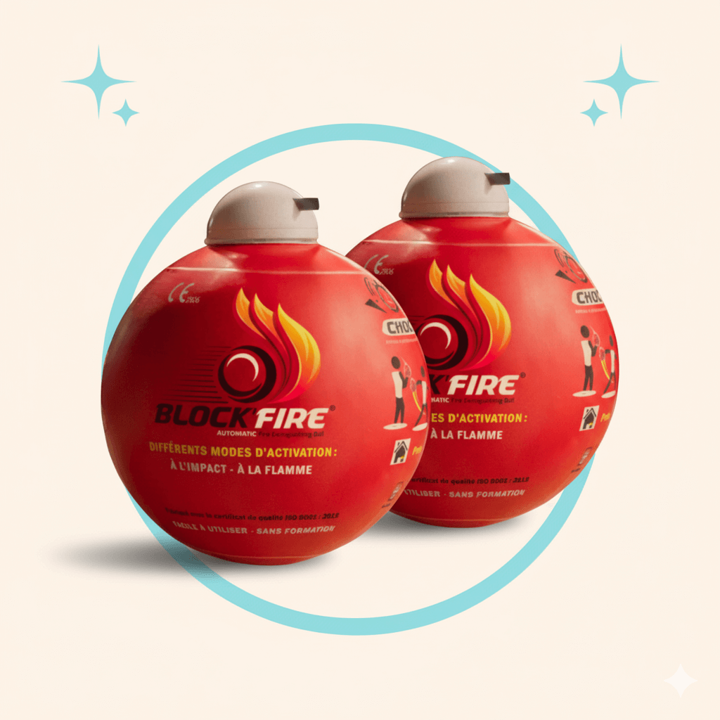 Pack de 2 boules anti feu Block’Fire®