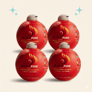Pack de 4 boules anti feu Block’Fire®