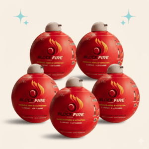Pack de 5 boules anti feu Block’Fire®
